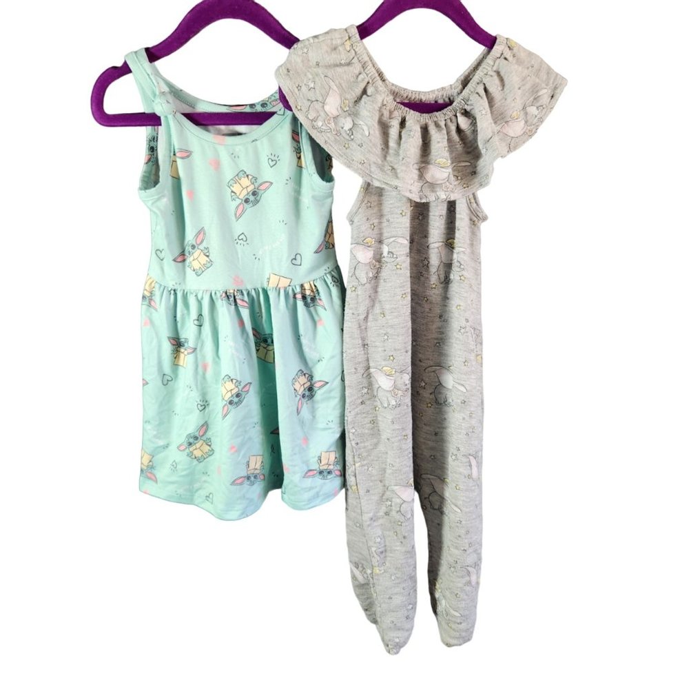 Star Wars and Disney, girl, 18 month, dress and long pant romper